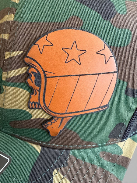 Die Trying Leather Patch Hats