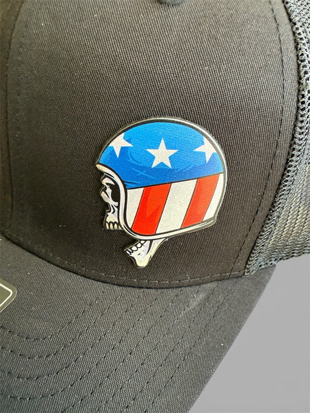 Die Trying Leather Patch Hats