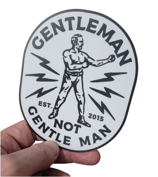 Not Gentle Man Sticker